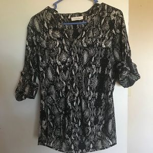 Snake skin Calvin Klein blouse